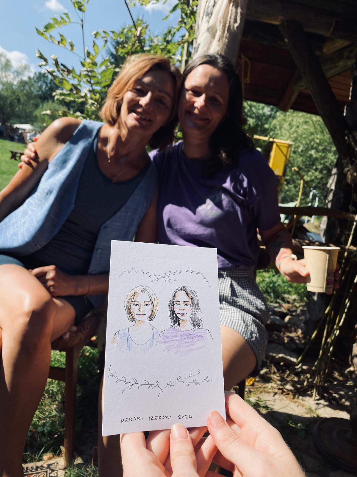 Schnellportraits bei einem Festival